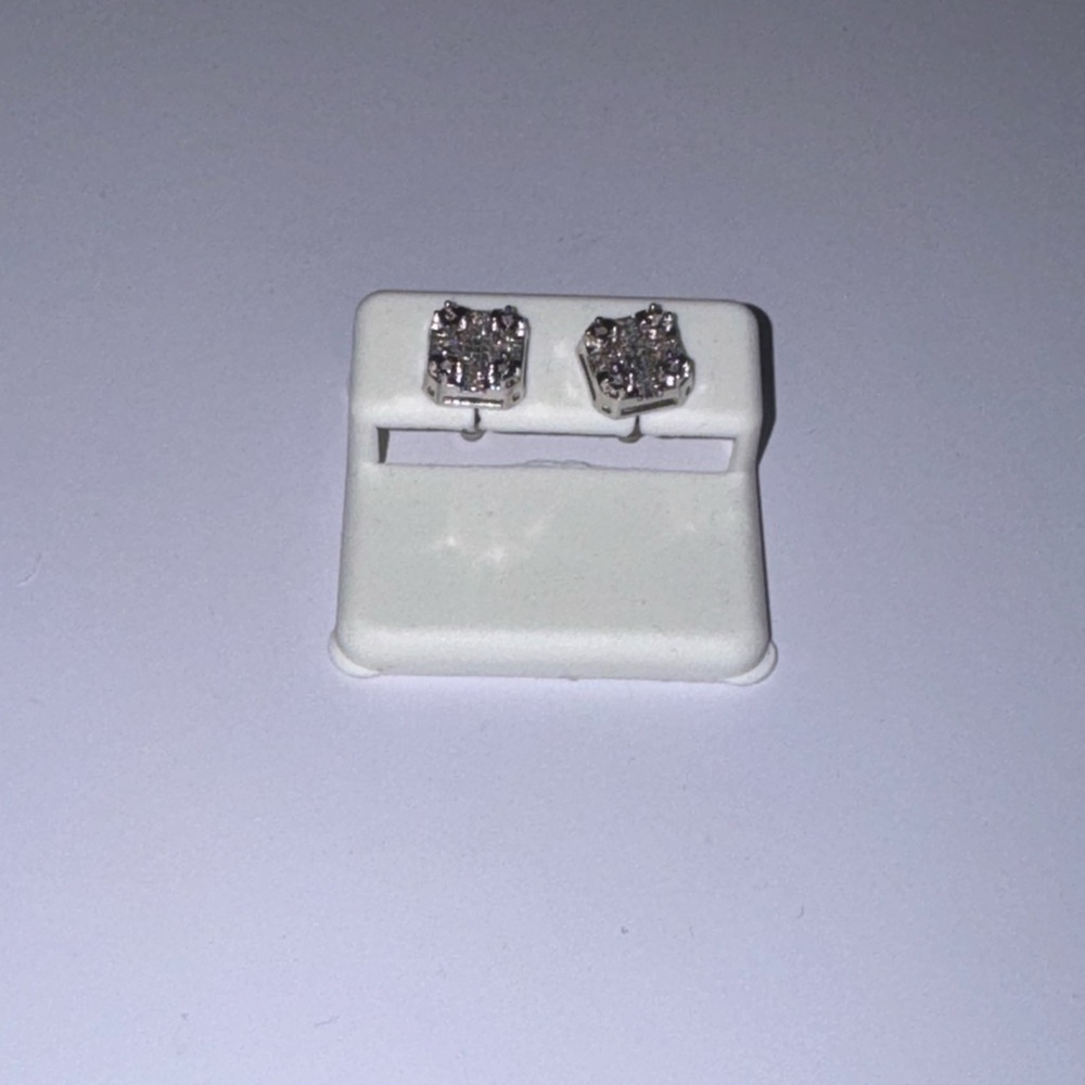 Real Diamond Screw Back Earrings, Gift for him, Huge Sale 100% Natural Diamonds, - Picture 8 of 8
